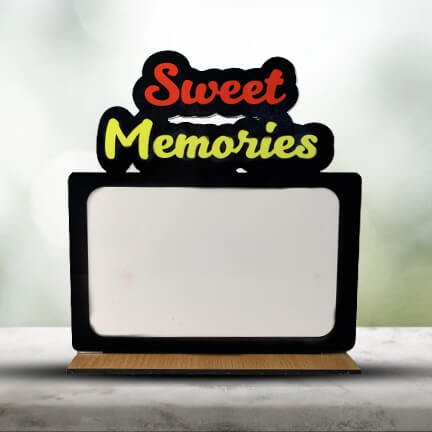 Personalized "Sweet Memories" Table Top with 1 Photo Place